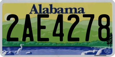 AL license plate 2AE4278