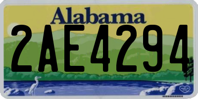 AL license plate 2AE4294