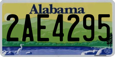 AL license plate 2AE4295