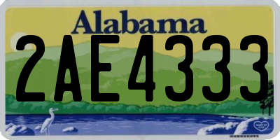 AL license plate 2AE4333
