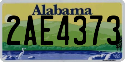 AL license plate 2AE4373