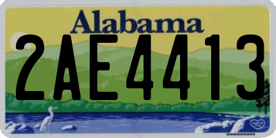 AL license plate 2AE4413