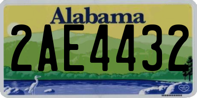 AL license plate 2AE4432