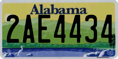 AL license plate 2AE4434