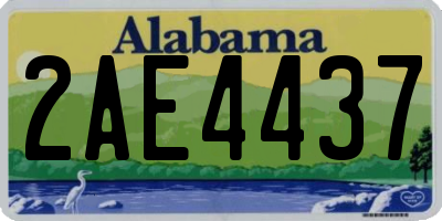 AL license plate 2AE4437