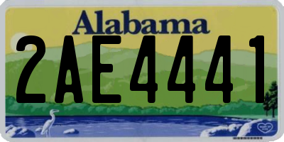 AL license plate 2AE4441