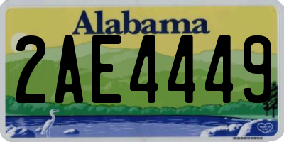 AL license plate 2AE4449