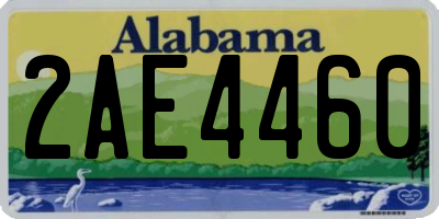 AL license plate 2AE4460