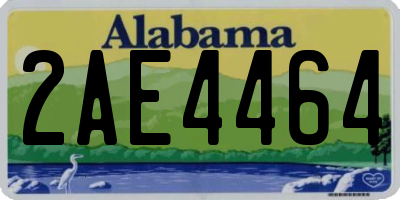 AL license plate 2AE4464