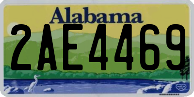 AL license plate 2AE4469
