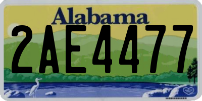 AL license plate 2AE4477