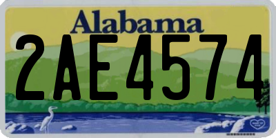 AL license plate 2AE4574