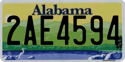 AL license plate 2AE4594