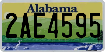 AL license plate 2AE4595