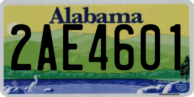 AL license plate 2AE4601