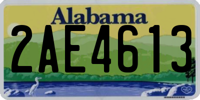 AL license plate 2AE4613