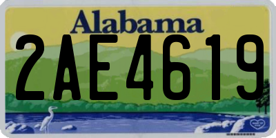 AL license plate 2AE4619