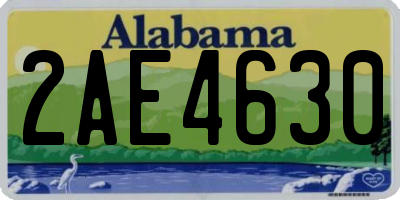 AL license plate 2AE4630