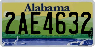 AL license plate 2AE4632