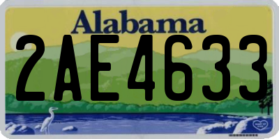 AL license plate 2AE4633