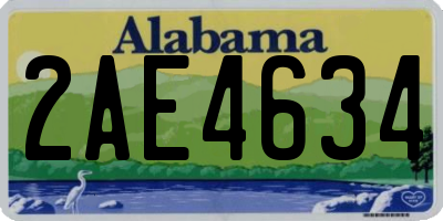 AL license plate 2AE4634