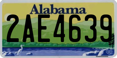 AL license plate 2AE4639