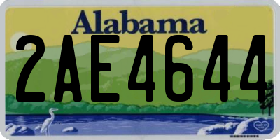 AL license plate 2AE4644