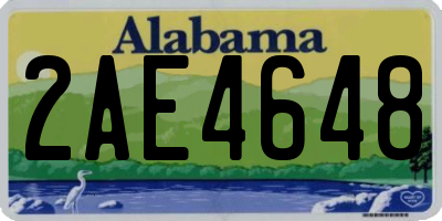 AL license plate 2AE4648