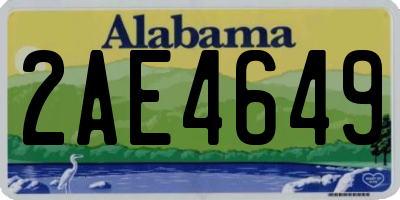 AL license plate 2AE4649
