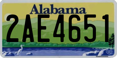 AL license plate 2AE4651