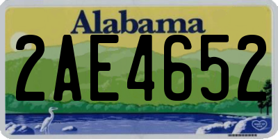 AL license plate 2AE4652