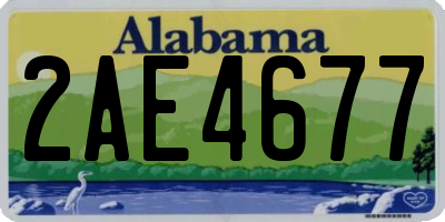 AL license plate 2AE4677