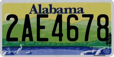 AL license plate 2AE4678