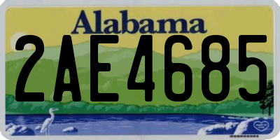 AL license plate 2AE4685