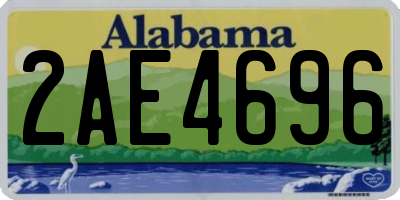 AL license plate 2AE4696