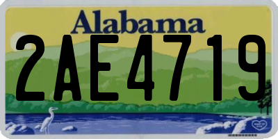 AL license plate 2AE4719