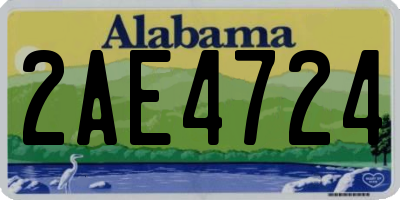 AL license plate 2AE4724