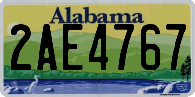 AL license plate 2AE4767