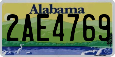 AL license plate 2AE4769