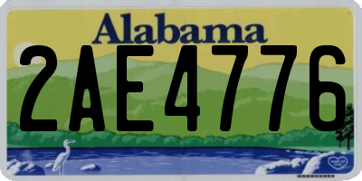 AL license plate 2AE4776