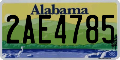 AL license plate 2AE4785