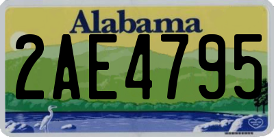 AL license plate 2AE4795