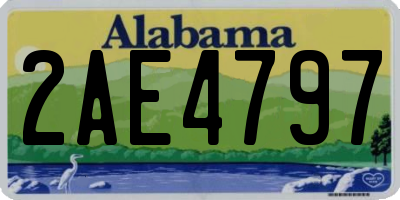 AL license plate 2AE4797