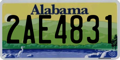 AL license plate 2AE4831