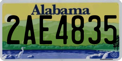 AL license plate 2AE4835