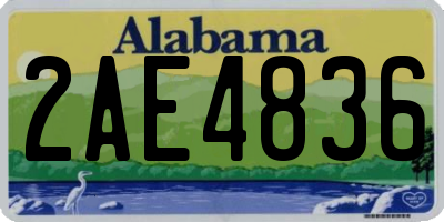 AL license plate 2AE4836