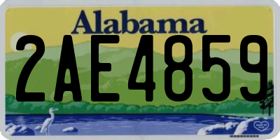 AL license plate 2AE4859