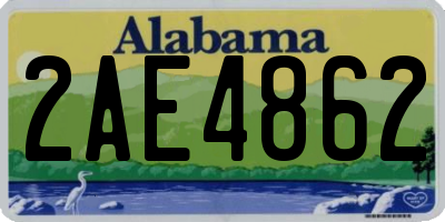 AL license plate 2AE4862