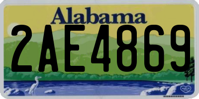 AL license plate 2AE4869