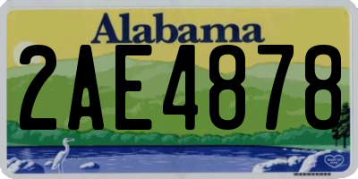 AL license plate 2AE4878